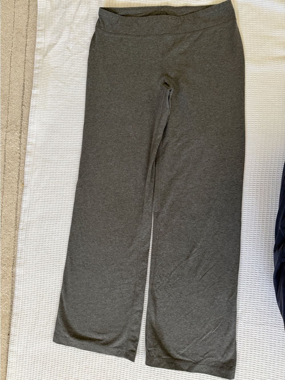 Comfortable Wide-Leg Lounge Yoga Pants — Heather Gray